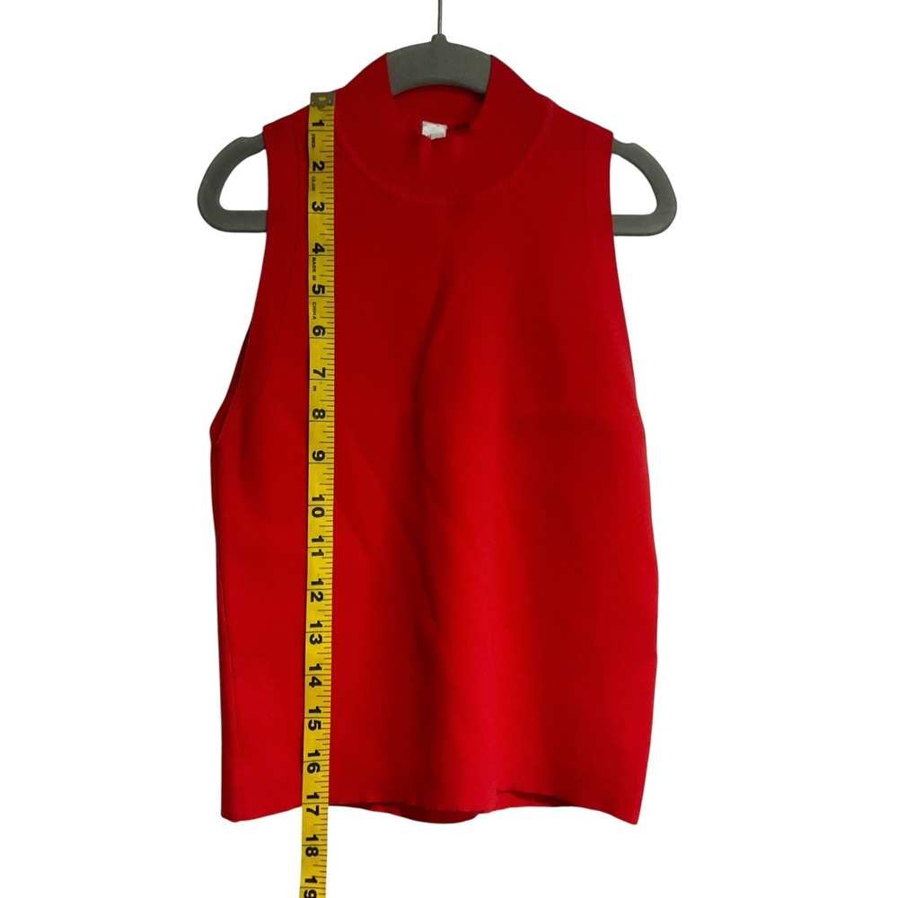 adam selman sport Red Top  Athletic Sleeveless Shirt Casual Size Small Women - Picture 3 of 8